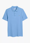 Farah Forster Textured Polo Shirt, Powder Blue