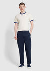 Farah Groves Ringer T-Shirt, Fog