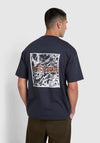 Farah Guy Graphic T-Shirt, True Navy