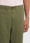 Farah Hawtin Relaxed Fit Twill Trousers, Vintage Green