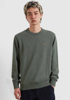 Farah Hemming Crew Neck Sweatshirt, Rosemary Green Marl
