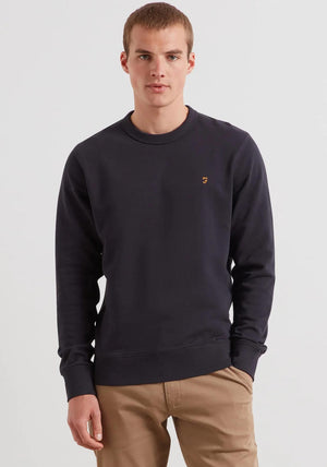 Farah Hemming Crew Neck Sweatshirt, True Navy