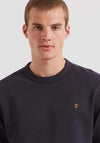 Farah Hemming Crew Neck Sweatshirt, True Navy