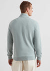 Farah Jim Quarter Zip Sweatshirt, Green Mist Marl