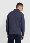 Farah Jim Quarter Zip Sweatshirt, Liquorice Blue