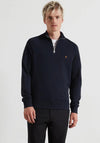 Farah Jim Quarter Zip Sweatshirt, True Navy