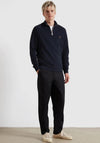 Farah Jim Quarter Zip Sweatshirt, True Navy