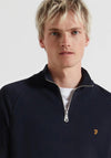 Farah Jim Quarter Zip Sweatshirt, True Navy