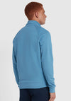 Farah Jim Quarter Zip Sweatshirt, Para Blue