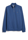 Farah Jim Quarter Zip Sweatshirt, Steel Blue