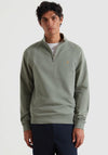Farah Jim Quarter Zip Sweatshirt, Tarragon Green