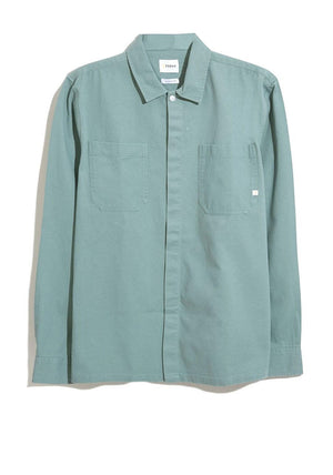 Farah Leon Twill Overshirt, Grove Green