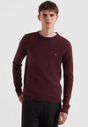 Farah Maidstone Lambswool Sweater, Bordeaux