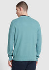 Farah Edwards Crew Neck Sweater, Brook Blue