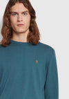 Farah Mullen Crew Neck Sweater, Ocean