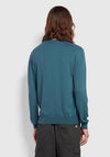 Farah Mullen Crew Neck Sweater, Ocean