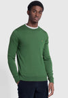 Farah Mullen Merino Wool Sweater, Wreath Green