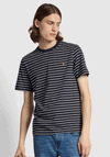 Farah Oakland Bretton Stripe T-Shirt, True Navy
