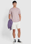 Farah Oakland Stripe T-Shirt, Dark Pink