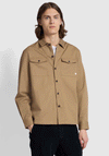 Superdry Trailsman Flannel Shirt, Sandstone Brown