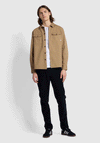 Farah Peters Twill Overshirt, Beige