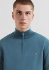 Farah Redchurch Quarter Zip Sweater, Chalk Blue