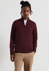 Farah Redchurch Quarter Zip Sweater, Wine