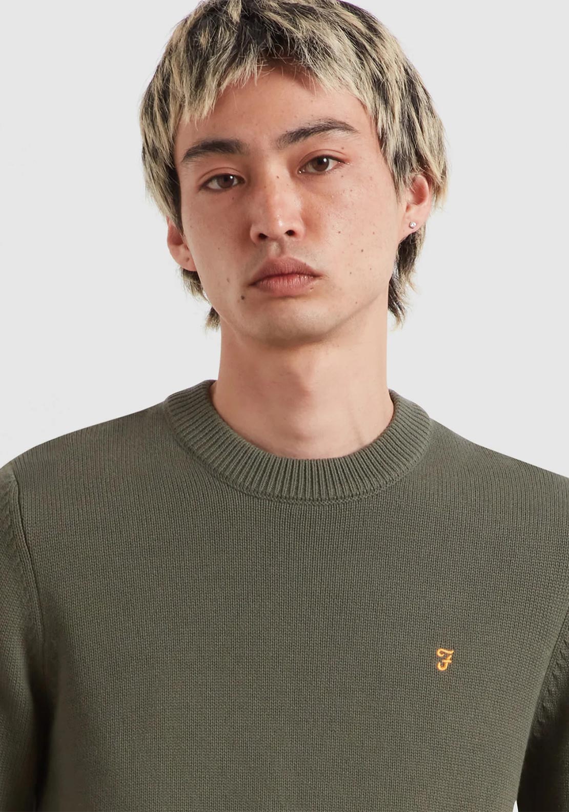 Farah Shepard Crew Neck Sweater, Rosemary Green