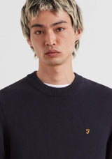 Farah Shepard Crew Neck Sweater, True Navy