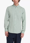Farah Steen Brushed Cotton Shirt, Green Meadow Marl