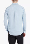 Farah Steen Brushed Cotton Shirt, Powder Blue Marl