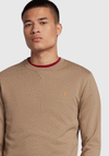 Farah Tim Crew Neck Sweatshirt, Beige