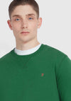 Farah Tim Crew Neck Sweatshirt, Green Meadow