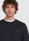 Farah Tim Crew Neck Sweatshirt, True Navy