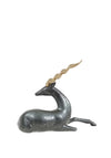 Fern Cottage Christmas Gazelle Ornament, Black and Gold