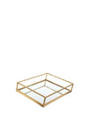 Fern Cottage Medium Gold Metal Tray