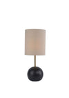 Fern Cottage Ball Table Lamp, Black