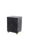 BLACK TWO DOOR CABINET