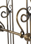 BRASS TOILET ROLL HOLDER WITH STORAGE