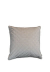 Fervor + Hue Velvet Quilted Cushion 50x50cm, Mocha Beige