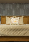 Fervor + Hue Velvet Quilted Cushion 50x50cm, Mocha Beige