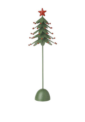 Heaven Sends Small Metal Tree Ornament, Green