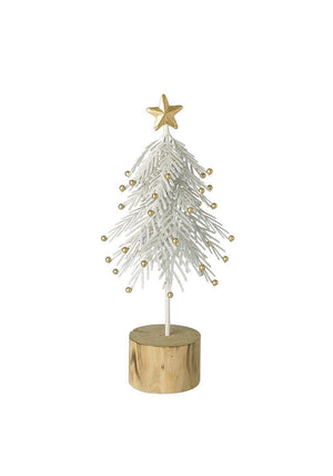 Heaven Sends Small Metal Tree Ornament, White