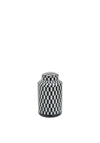 Premier Housewares Marlo Geometric Small Jar, Black