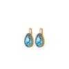 Dyrberg/Kern Fiora Aqua Crystal Earrings, Gold