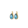Dyrberg/Kern Fiora Aqua Crystal Earrings, Gold