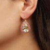 Dyrberg/Kern Fiora Crystal Earrings, Gold