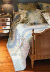 Forever England One Size Constance Patchwork Bedspread, Green & Blue