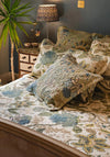 Forever England One Size Constance Patchwork Bedspread, Green & Blue