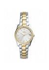Fossil Two-Tone Ladies Scarlette Mini Watch, Silver & Gold